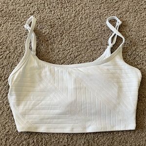 Aerie white bikini top NWOT